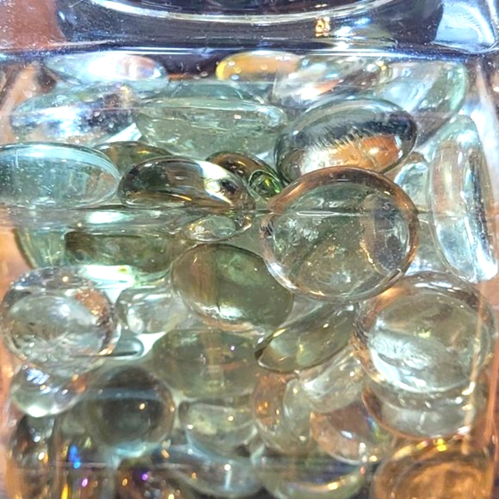 Clear Glass Round Cabochons 136 pieces
